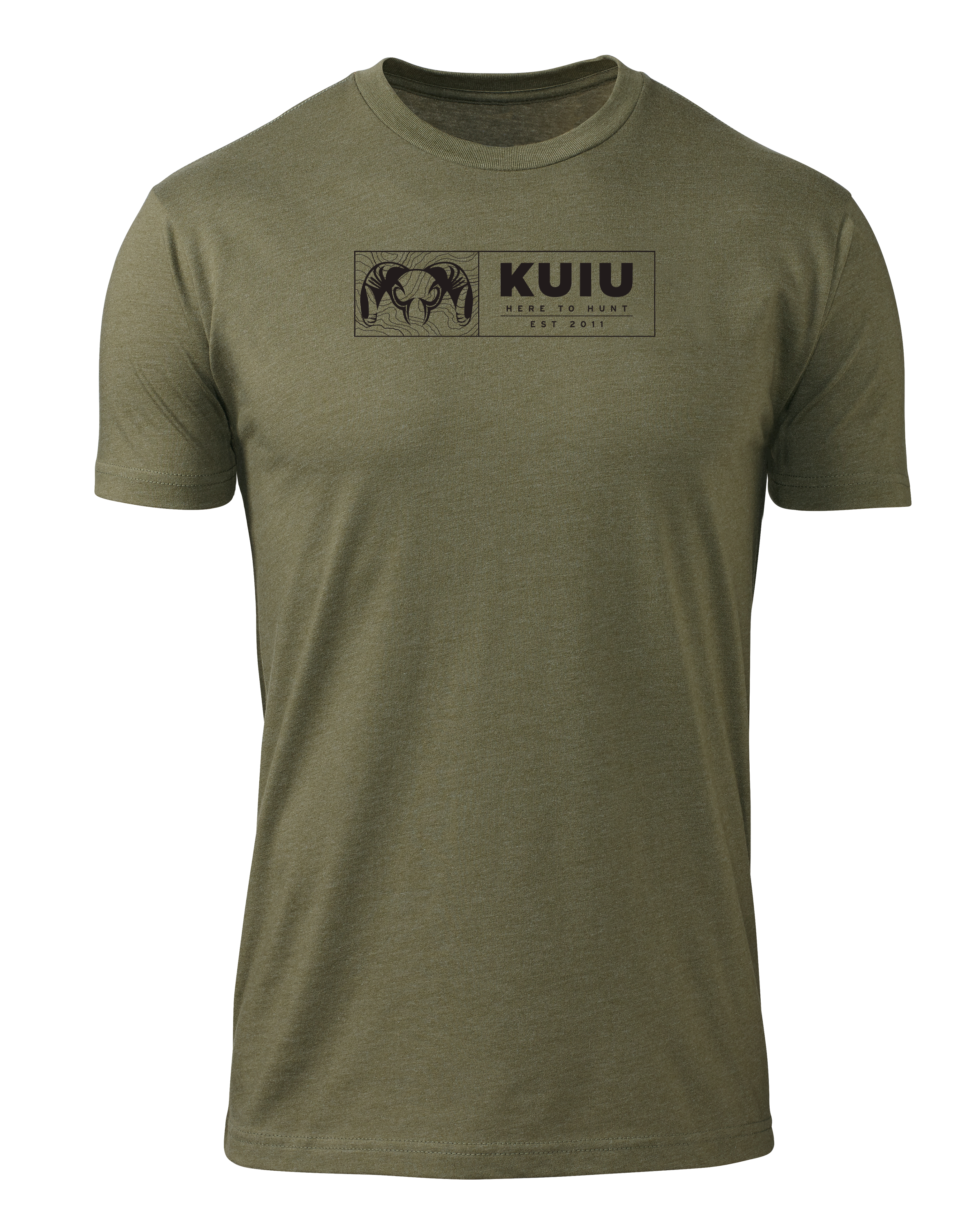 KUIU Topo Block T-Shirt | Military Green