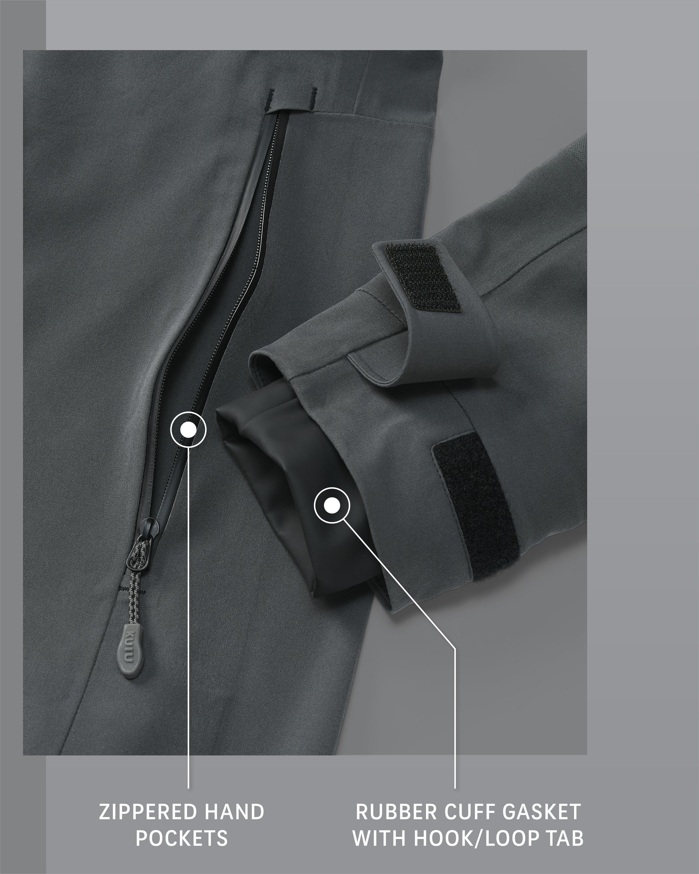 Yukon TR Rain Jacket | Gunmetal - Image 3
